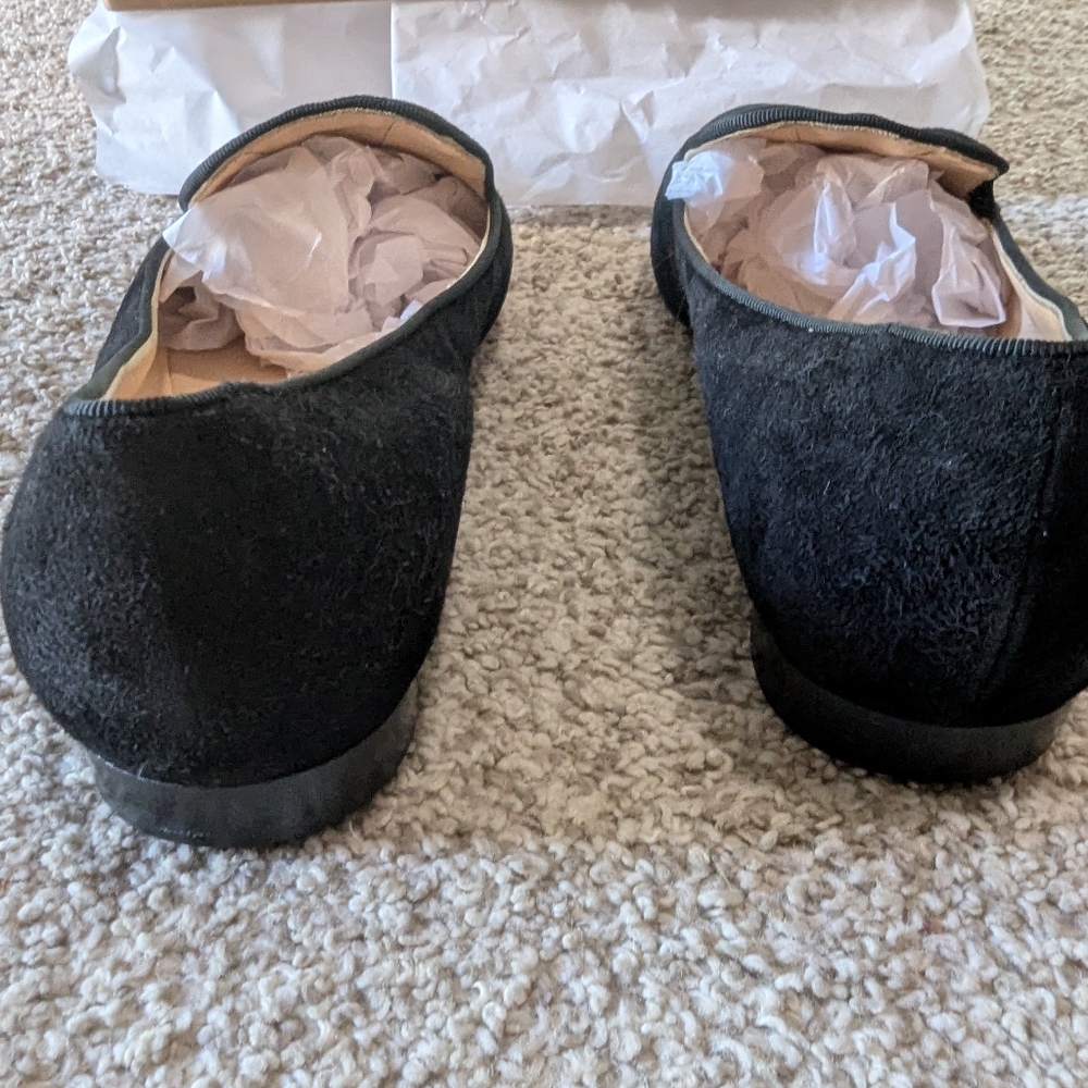 Christian Louboutin Black Suede Loafers - Picture 5 of 13